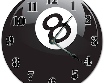 Reloj de 8 bolas: 26 cm, silencioso, ideal para decorar la sala de estar.
