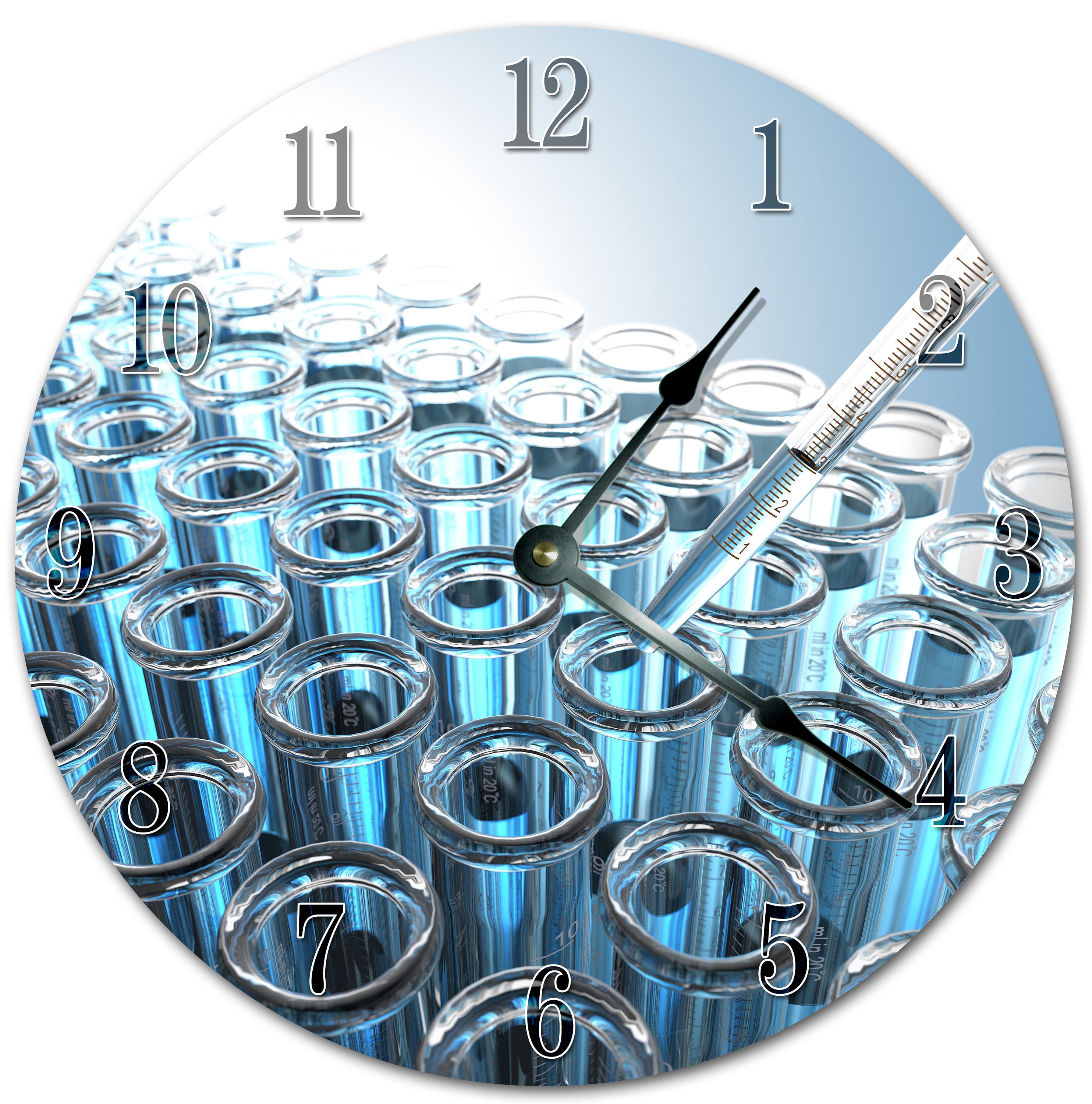 10.5 TEST TUBE LABORATORY Clock Living Room Clock Etsy