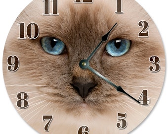 HIMALAYA KATZE Uhr - Große 10,5" Wanduhr - 210,53