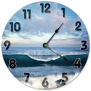 OCEAN SURF WAVES Clock - Large 10.5" Wall Clock - 2123