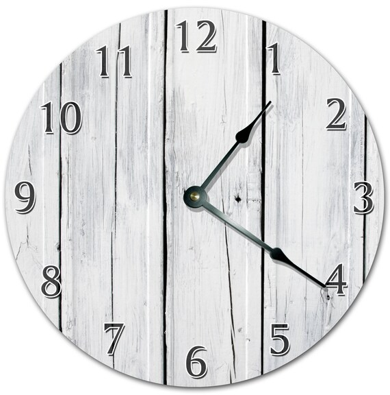 10.5 WHITE BOARD Clock Living Room Clock Large Etsy