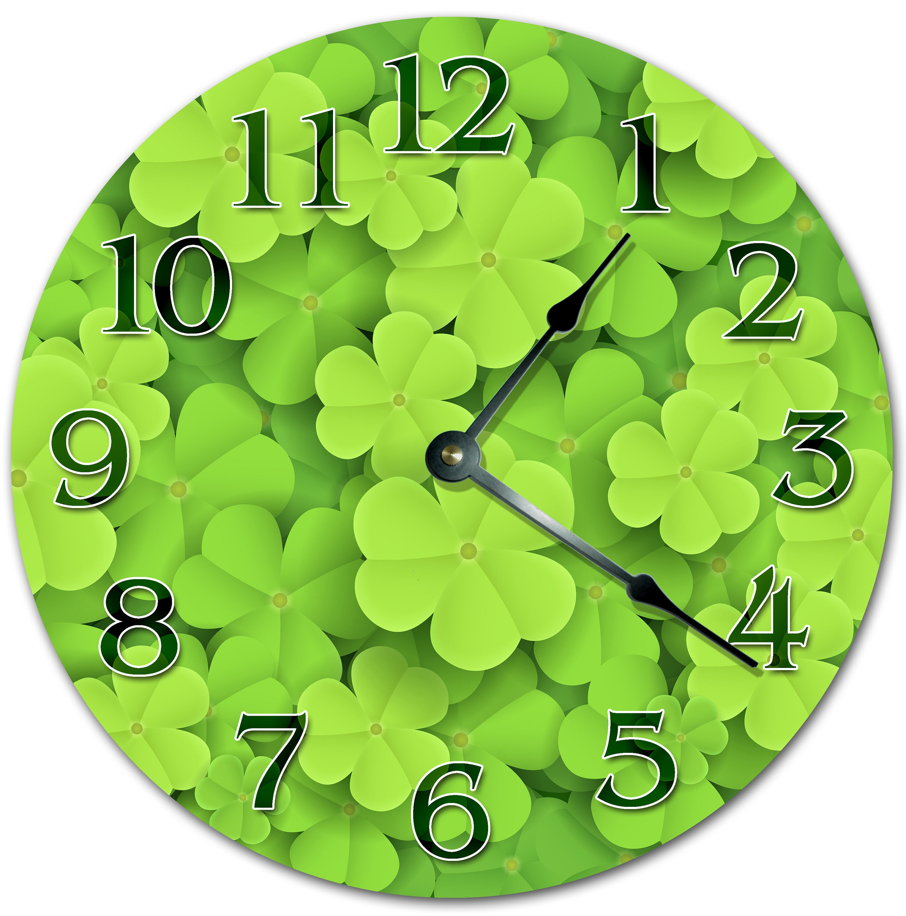 10.5 Overlaying CLOVER Clock Living Room Clock Large Etsy