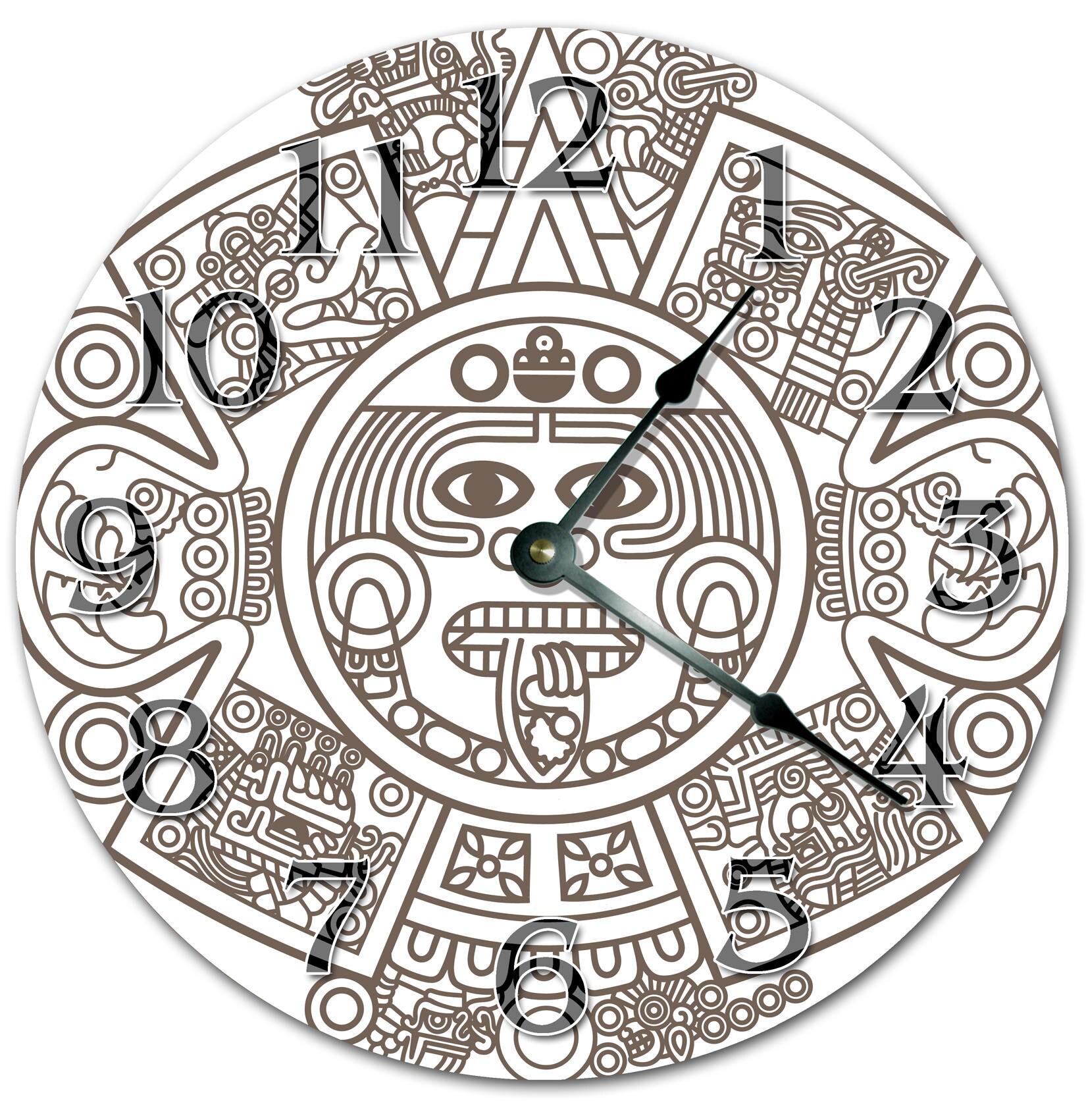 Aztec Art Clock: 10.5