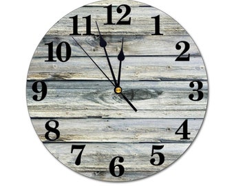 10" Beach Sand Tan Custom Round Non-ticking PVC Numberless Wall Clock