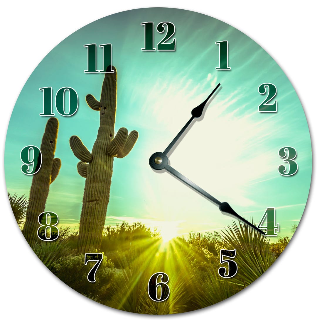 Cactus Wall Clock: 10.5