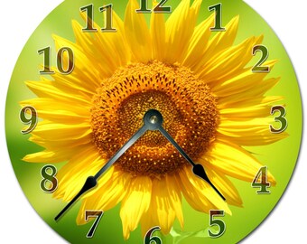 Sunflower Wall Clock: Silent, Non-Ticking, Personalized Decor
