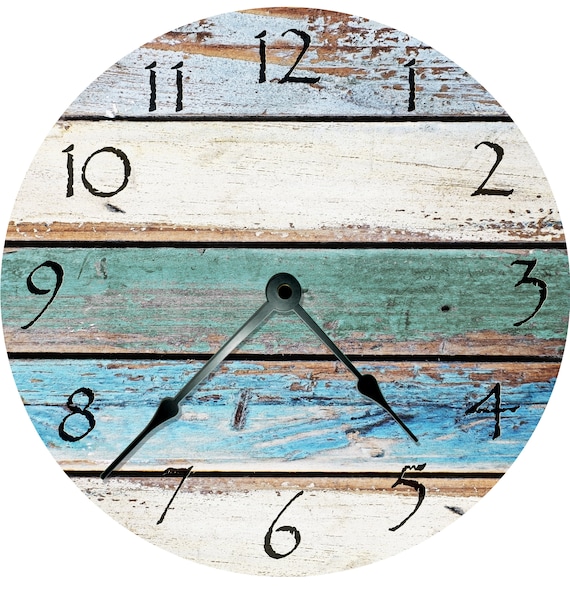15 5 Extra Large Wall Clock Beachy Shabby Chic Home Wall Clock Beachy Shabby Chic