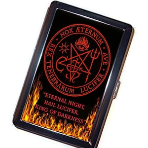 lucifer cigarette case Satan Cigarettes