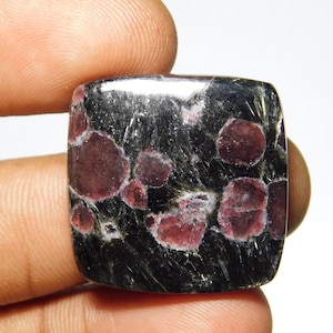 Natural Ruby Fall Jasper Cabochon gemstone Rectangle 26x25x5 mm 1 pices 49 Cts