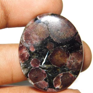 Natural Ruby Fall Jasper Cabochon gemstone oval shape  35x25x5 mm 1 pices 59 Cts