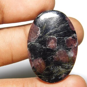 Natural Ruby Fall Jasper Cabochon gemstone oval shape  35x24x5 mm 1 pices 39 Cts