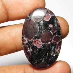 Natural Ruby Fall Jasper Cabochon gemstone oval shape  27x24x3 mm 1 pices 59 Cts