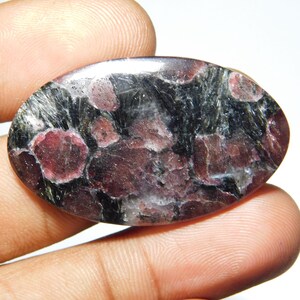 Natural Ruby Fall Jasper Cabochon gemstone oval shape  39x22x3 mm 1 pices 35 Cts