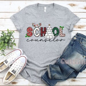 Christmas Counselor Shirt, School Counselor TShirt, Counselor Christmas gifts, Gift for School Counselor, Christmas Tree Shirt
