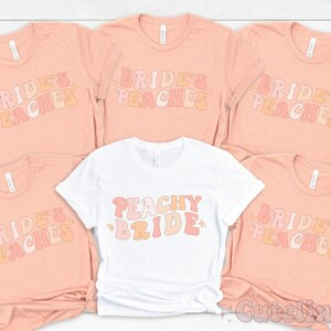 Bachelorette Party Shirts, Peachy Bride, Southern Bachelorette Shirts, Savannah Bachelorette Squad, Georgia, Atlanta Bach Party
