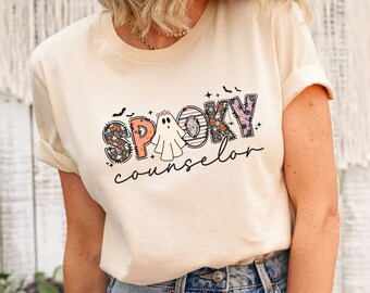 Halloween School Counselor Shirt, Spooky Counselor t-shirt, School Halloween shirts, School Counselor shirt, Gift For School Counselor