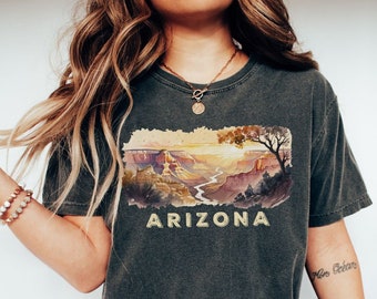 Arizona Comfort Colors® Shirt, Arizona Grand Canyon Shirt, Arizona Gifts, Vintage Arizona Shirt, Desert Shirt for Women, Vacation Shirt