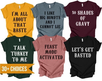 Family Thanksgiving shirts, Thanksgiving Puns Shirt, Friendsgiving Group Shirts, Matching Best Friends Shirt, Funny Matching family shirts