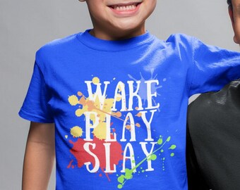 Kids paintball birthday party, Boys birthday shirt, Paint splatter tshirt, paintball shirt, kids birthday party shirts, wake play slay