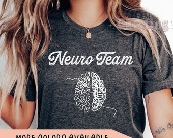 Neuro Team Shirt, Neuro Squad Shirt, Neuro Crew, Neuro Krankenschwester Geschenk, Neuro Krankenschwester Shirts, Neuro icu Krankenschwester Shirt, Neurologie-Team, Neurologe