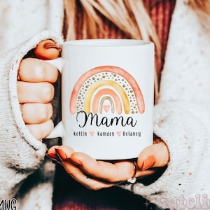 Custom Mama Mug, Mama Mug With Kids Names, Mother&#39;s Day Coffee Mug, Mothers Day Gift for New Mom Gift, Baby Shower Gift, Pregnancy Gift
