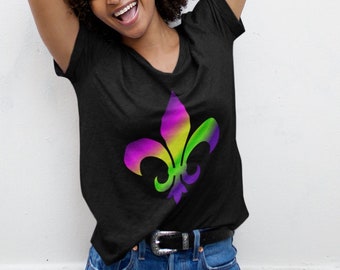 Mardi Gras Shirt, Mardi Gras Celebration TShirt, Fleur De Lys tee, New Orleans Party shirts, Cute Festival tee, Louisiana tshirt, Drinking