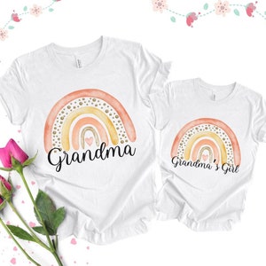 Matching grandma shirt Boho Grandma Shirt Grammy and me shirt Grandma and me shirts Grandma and granddaughter matching TShirt Pregnancy Gift
