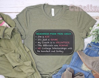Lustiges Sport Shirt, Sport Mom Shirt, Mitteilung von Ihrem Kind, Sport Humor Spiel Tag Shirt Sport Eltern Geschenk Shirt Baseball Fußball Fußball