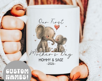 Primer regalo del Día de la Madre de un bebé, regalo para una nueva mamá de una hija, regalo para el primer Día de la Madre de un hijo, regalo para una mamá primeriza, regalo personalizado para el Día de la Madre.