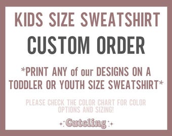 Diseño personalizado: sudaderas para niños, bebés y jóvenes.