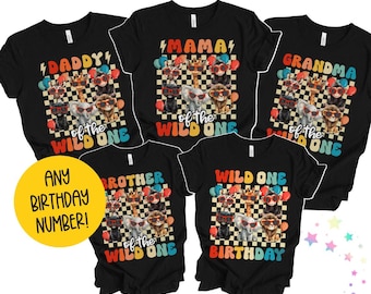 Wild ein Geburtstag Shirt, erste Geburtstag Shirt, Zoo Geburtstag Shirt, Safari Geburtstag Shirt, Kleinkind Geburtstagsparty, Zoo Tiere Party Shirts