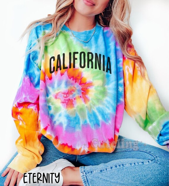 Tie dye trui dames sale