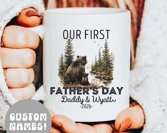 First Fathers Day Gift from Baby, New Dad Gift from Daughter 1st Fathers Day gift from Son First time Dad Gift Personalized Fathers Day Mug