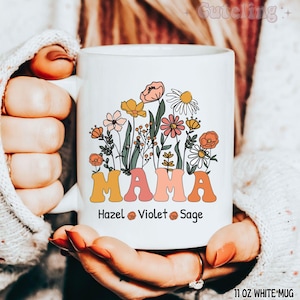 Custom Mama Mug, Mom Est 2026, Mother's Day Coffee Mug, Mothers