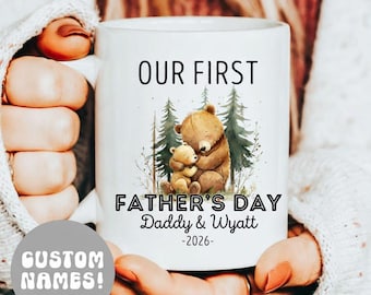 First Fathers Day Gift from Baby, New Dad Gift from Daughter 1st Fathers Day gift from Son First time Dad Gift Personalized Fathers Day Mug