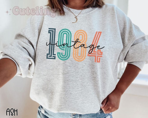 1984 Sweatshirt, 40th Birthday Sweatshirt, Retro 1984 Birth Year Number Shirt for Women, Birthday Sweatshirt Gift 1984 Top for Her - Etsy 1984 Sweatshirt, 40th Birthday Sweatshirt, Retro 1984 Birth Year Number Shirt for Women, Birthday Sweatshirt Gift 1984 Top for Her - Etsy