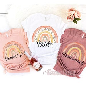 Boho Bridesmaids Shirt, Bridesmaid Custom Tshirt, Wedding Tee, Maid Of Honor Shirt, Bridesmaid Gift, Bridal Party Shirt, Bachelorette Shirts