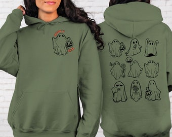 Halloween Ghost Hoodie, Halloween Hoodie Sweatshirt, Cute Spooky Shirt, Funny Ghost Sweatshirt Hoodie, Halloween Gifts Spooky Season Sweater