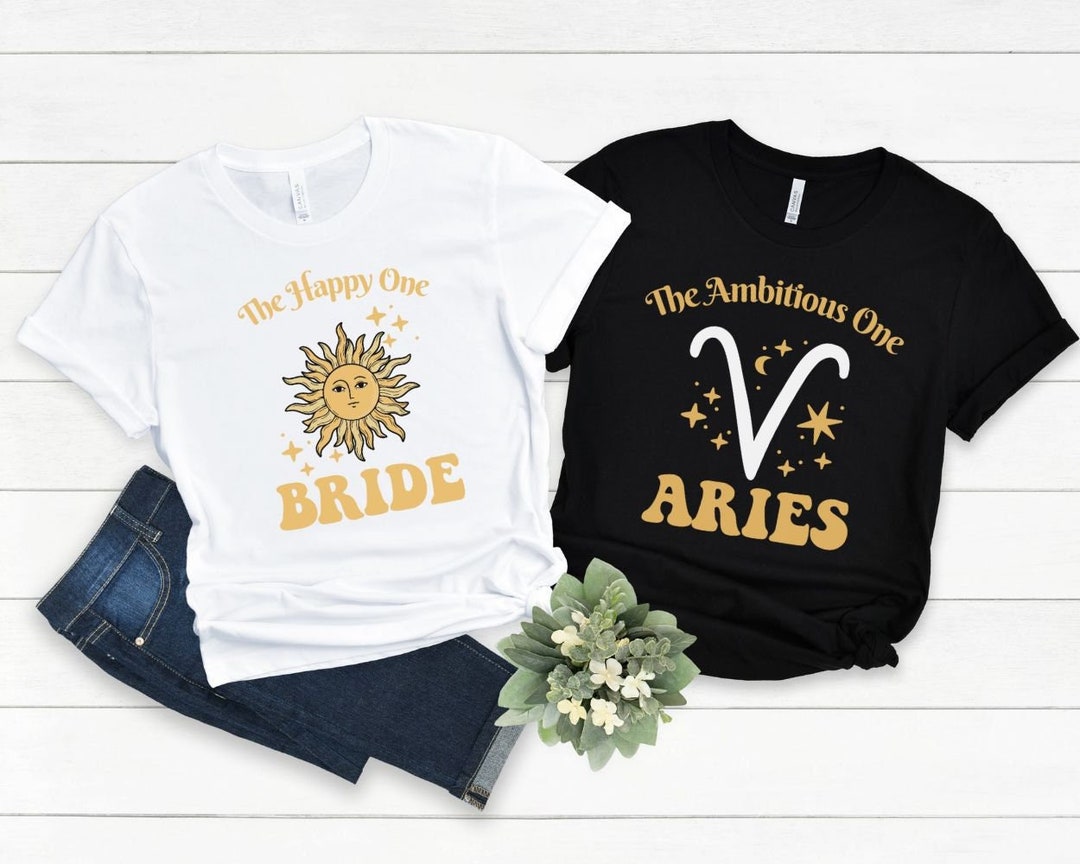 Celestial Bachelorette Party Shirts Zodiac Sign Bachelorette Etsy