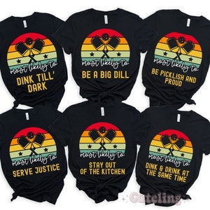 Pickleball Shirt Lustige Gruppe Pickleball TShirts Pickleball Geschenk für Frauen Pickleball Spieler T-Shirt Racquetball Paddleball Sport höchstwahrscheinlich