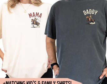 Erste Rodeo Geburtstagsfeier Passende Familien Shirts Komfort Farben Angepasste Western 1. Rodeo Mama Tshirt Cowboy Cowgirl 1. Geburtstag Outfit