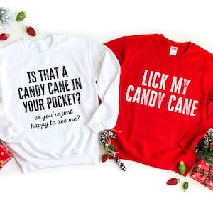 Funny Couples Christmas Shirts,  Couple Sweaters, Couple Christmas Shirts, Matching Christmas TShirts Ugly Sweater Party Funny Xmas T-Shirt