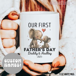 First Fathers Day Gift from Baby, New Dad Gift from Daughter 1st Fathers Day gift from Son First time Dad Gift Personalized Fathers Day Mug