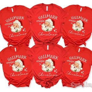 Family Christmas Cruise 2025 Shirts, Matching Family Cruise Shirts, Hallmark Cruise Matching Family Holiday shirts Santa Xmas Cruising tees