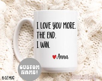 Custom Mama Mug, Personalized Mothers Day Gift from son, Custom Mother's Day Gift from Daughter, Mothers Day Gift Ideas Love You More MD-213