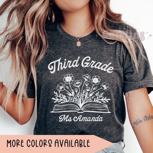 Third Grade Teacher Shirt Custom 3rd Grade Teacher Shirt Personalized 3rd Grade T-Shirt Third Grade TShirt Elementary School Teaching Shirt