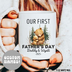 First Fathers Day Gift from Baby, New Dad Gift from Daughter 1st Fathers Day gift from Son First time Dad Gift Personalized Fathers Day Mug