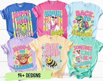 Camisetas de regreso a clases, camisetas divertidas para equipos de profesores, camisetas a juego para el primer día de clases para equipos de profesores, camisetas divertidas para grupos de profesores, camiseta Silly Goose