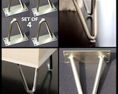 NEW Set of four (4) Hairpin Furniture Legs 4 quot
