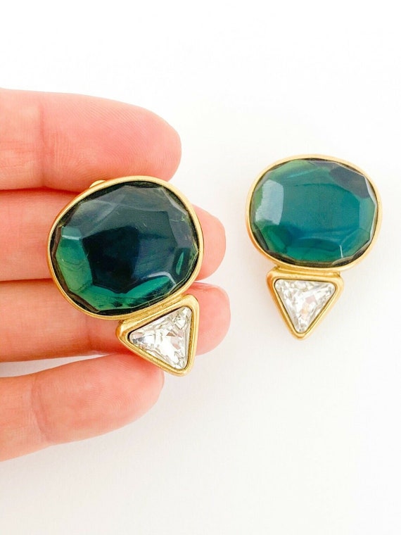 Vintage YSL Earrings, Yves Saint Laurent  Made in… - image 3